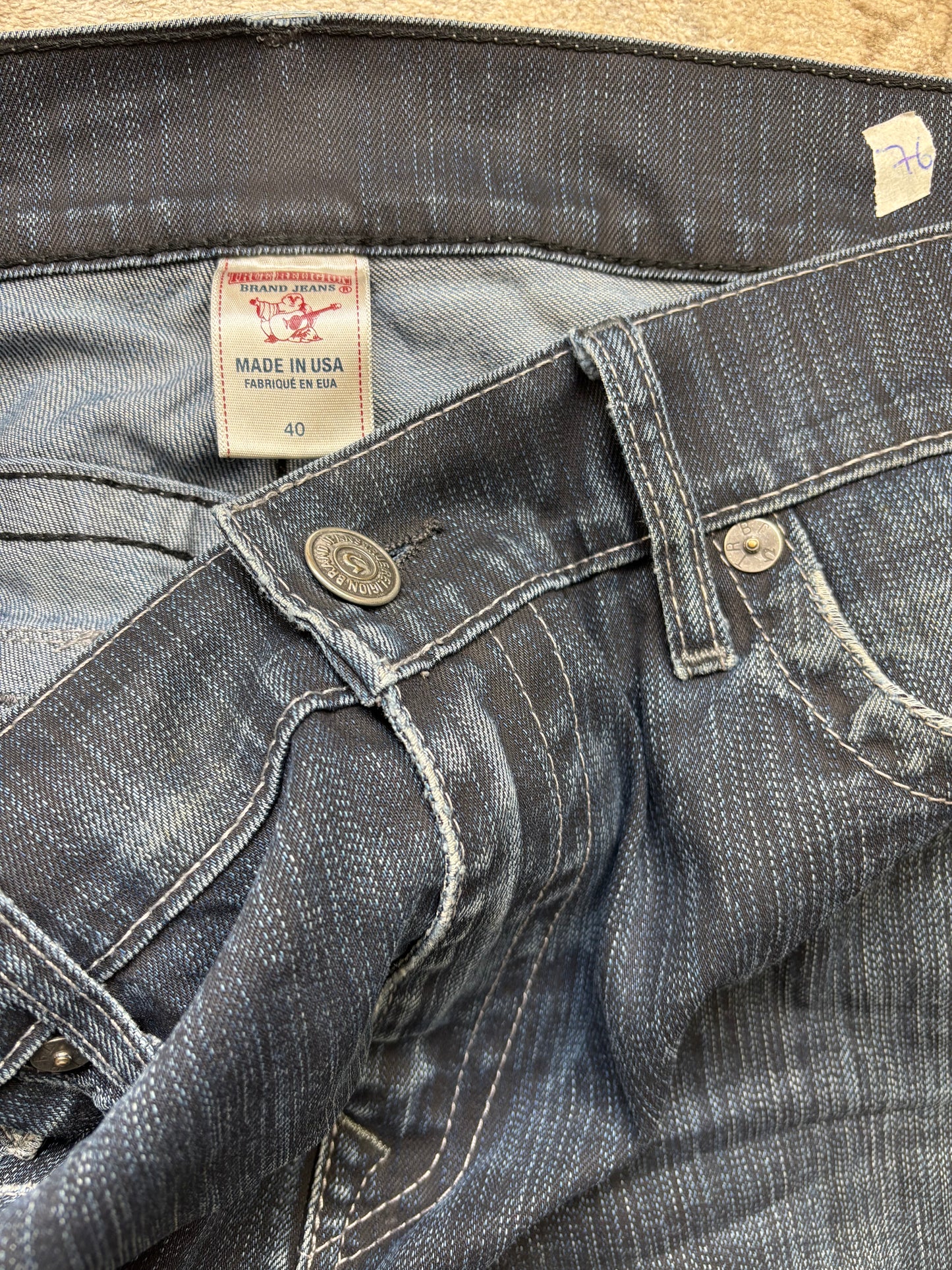 TRUE RELIGION JEANS W40 L34 #TR76