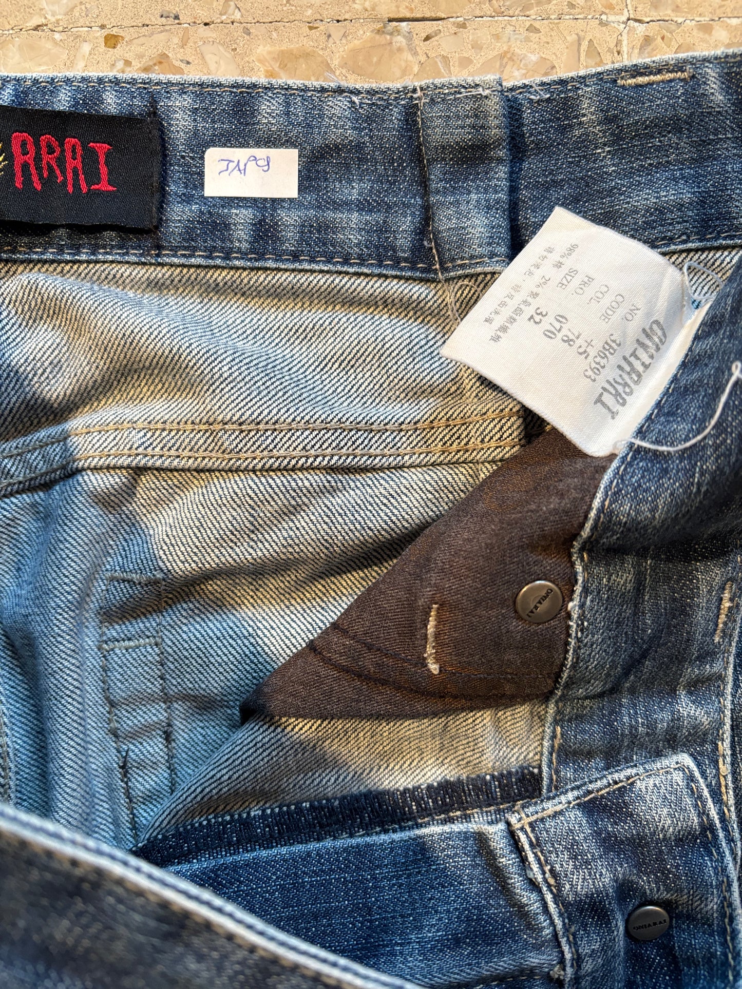 JAPANESE EMBROIDERED DENIM W32 L32 #JAP9