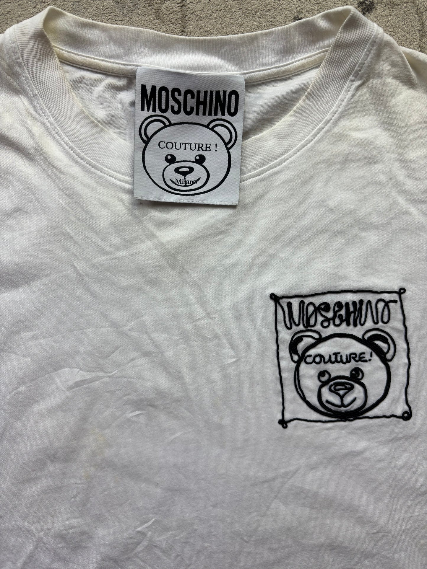 MOSCHINO WHITE T-SHIRT (S)