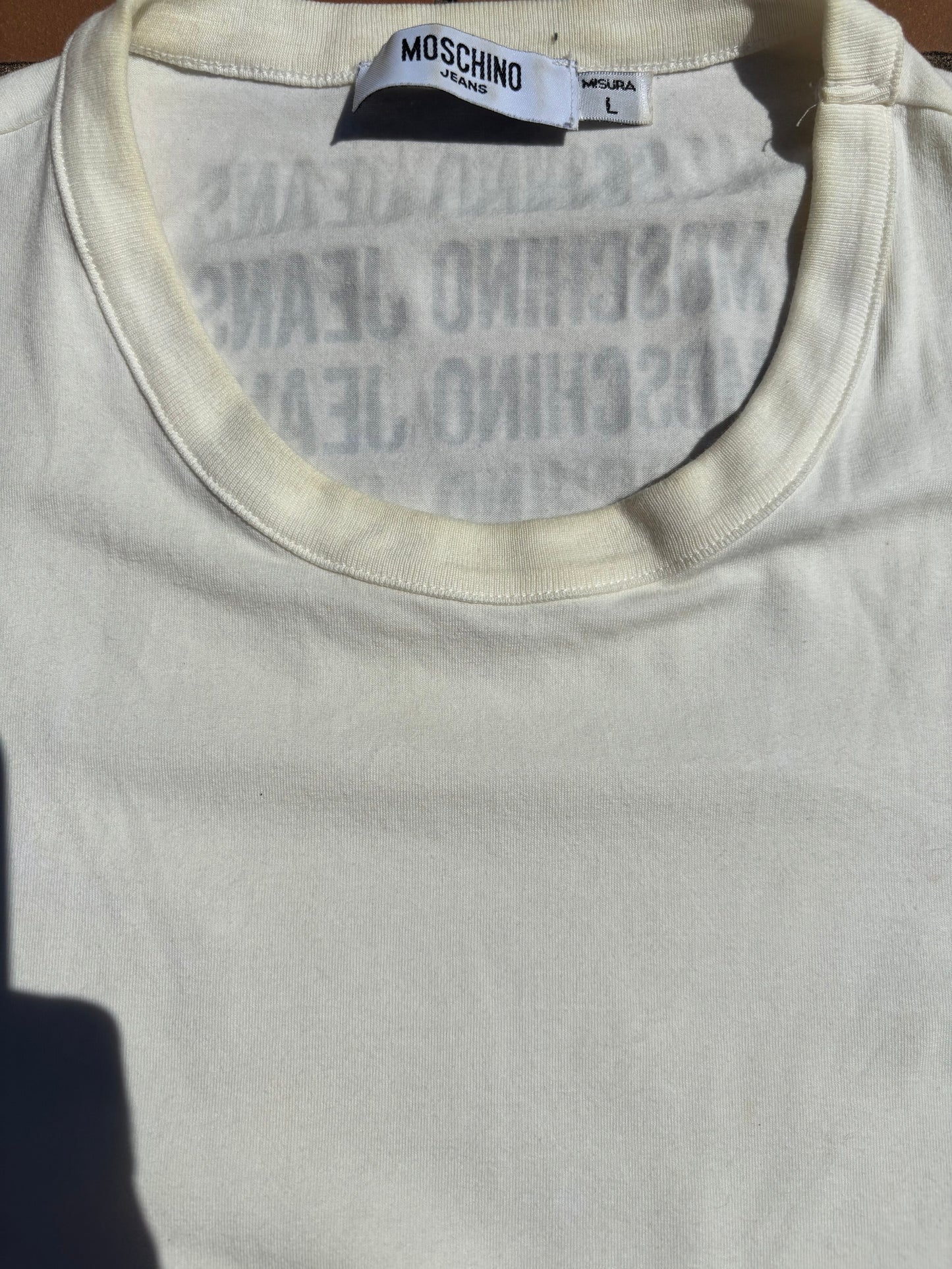 MOSCHINO WHITE T-SHIRT (L)