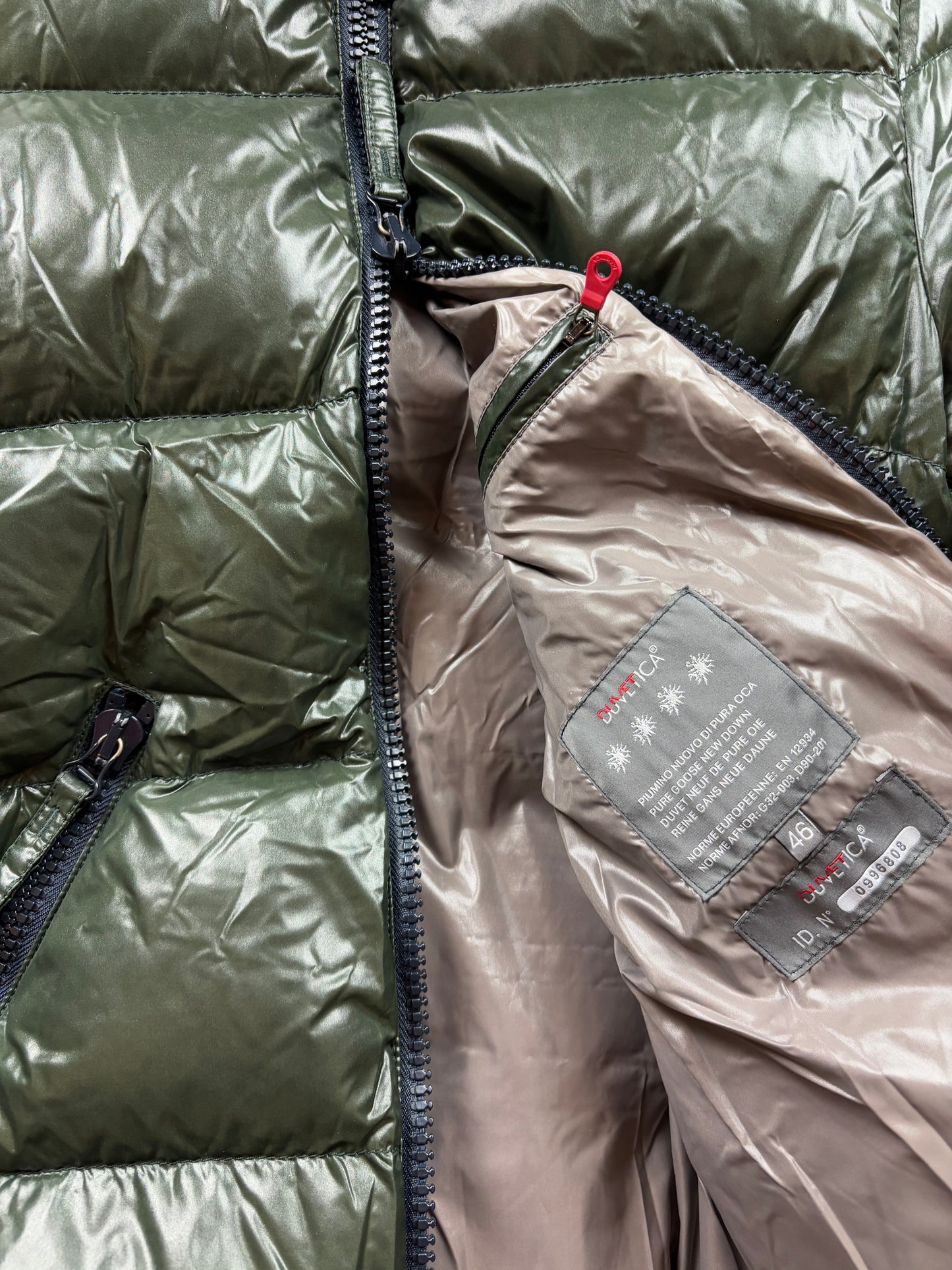DUVETICA GREEN PUFFER JACKET (S-M)