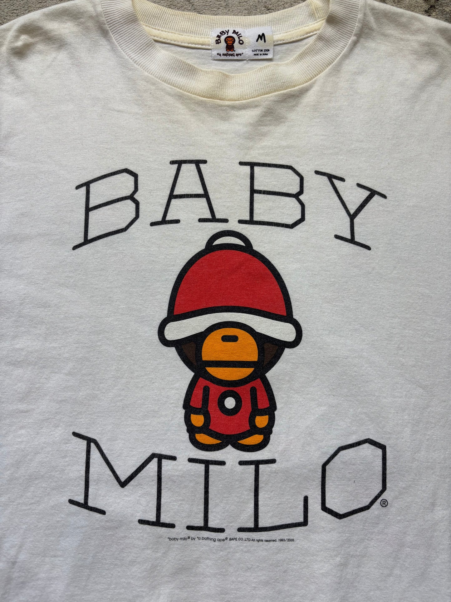 BAPE BABYMILO WHITE T-SHIRT (M)