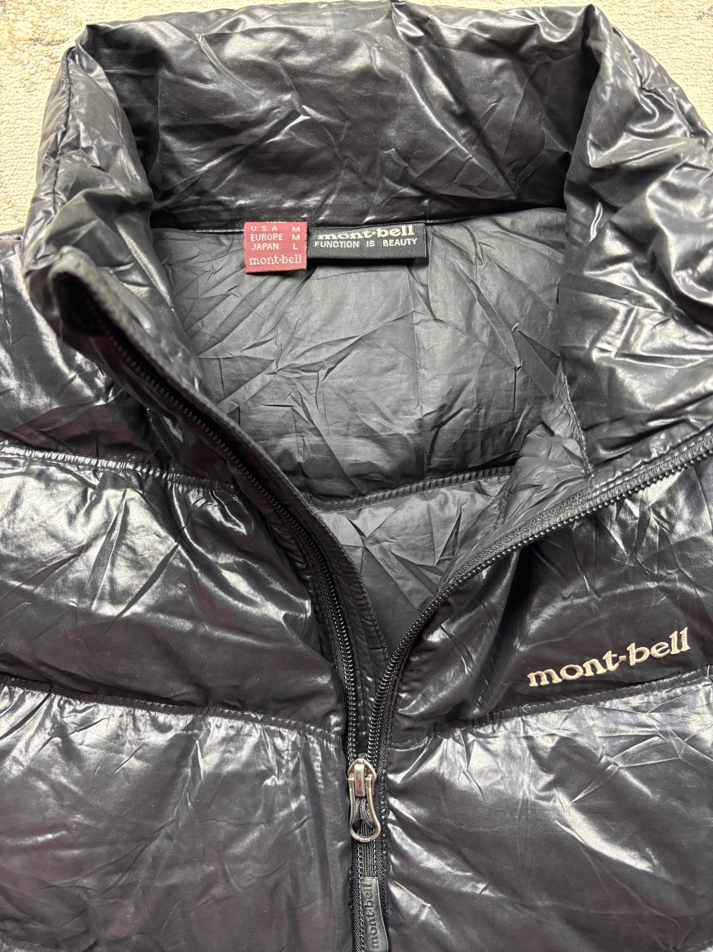 MONTBELL BLACK PUFFER JACKET (M)