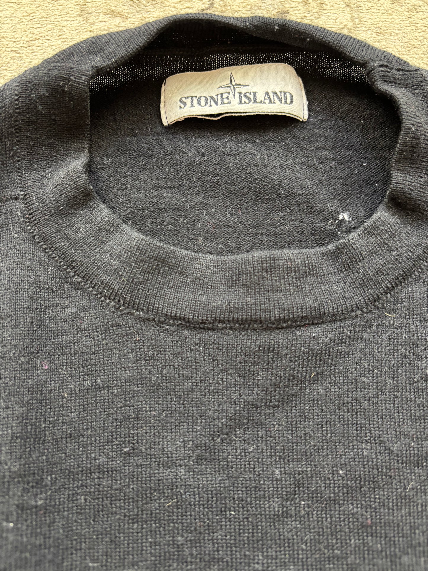 STONE ISLAND KNIT BLACK (M)