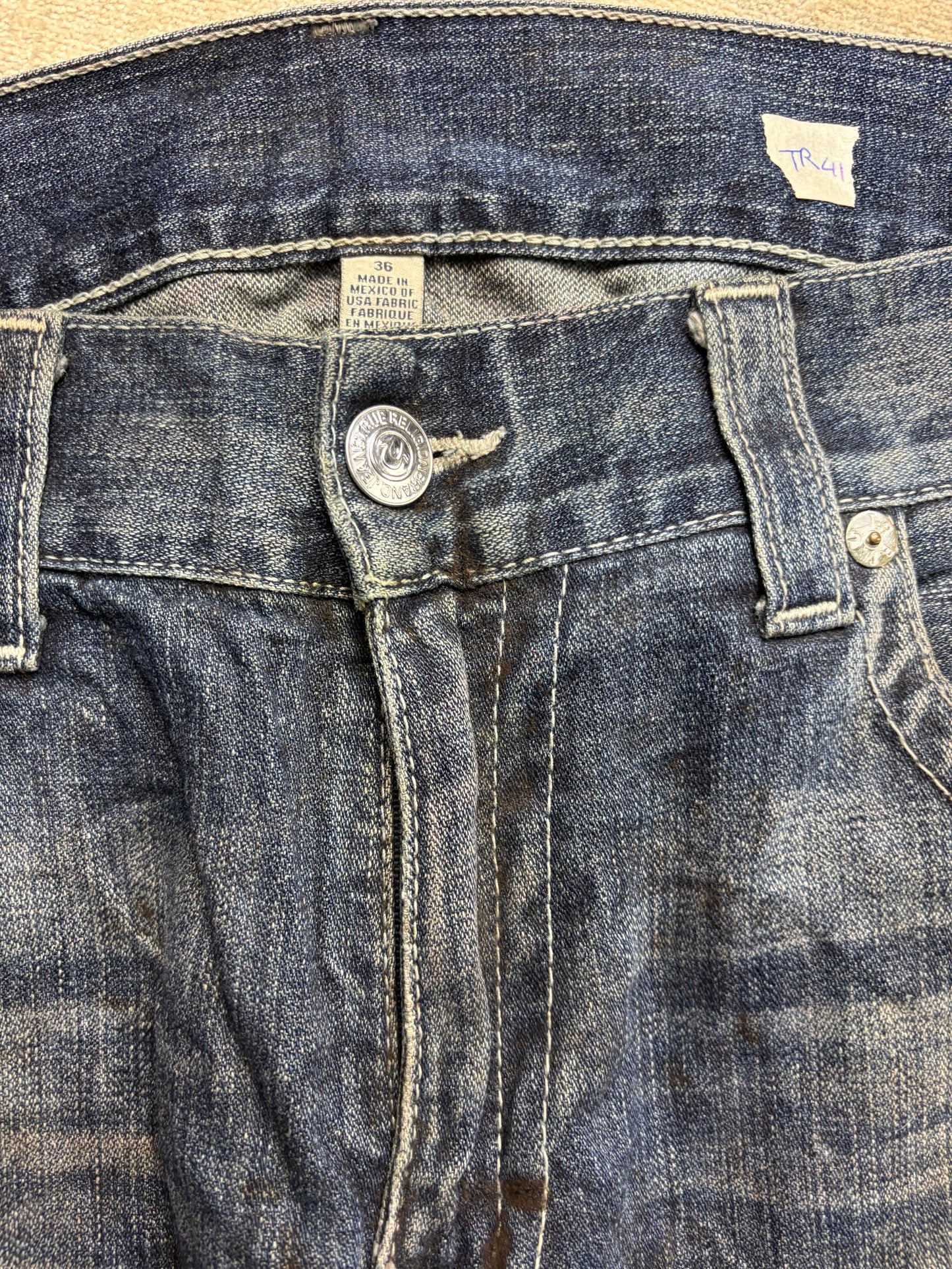 TRUE RELIGION JEANS W36 L34 #TR41