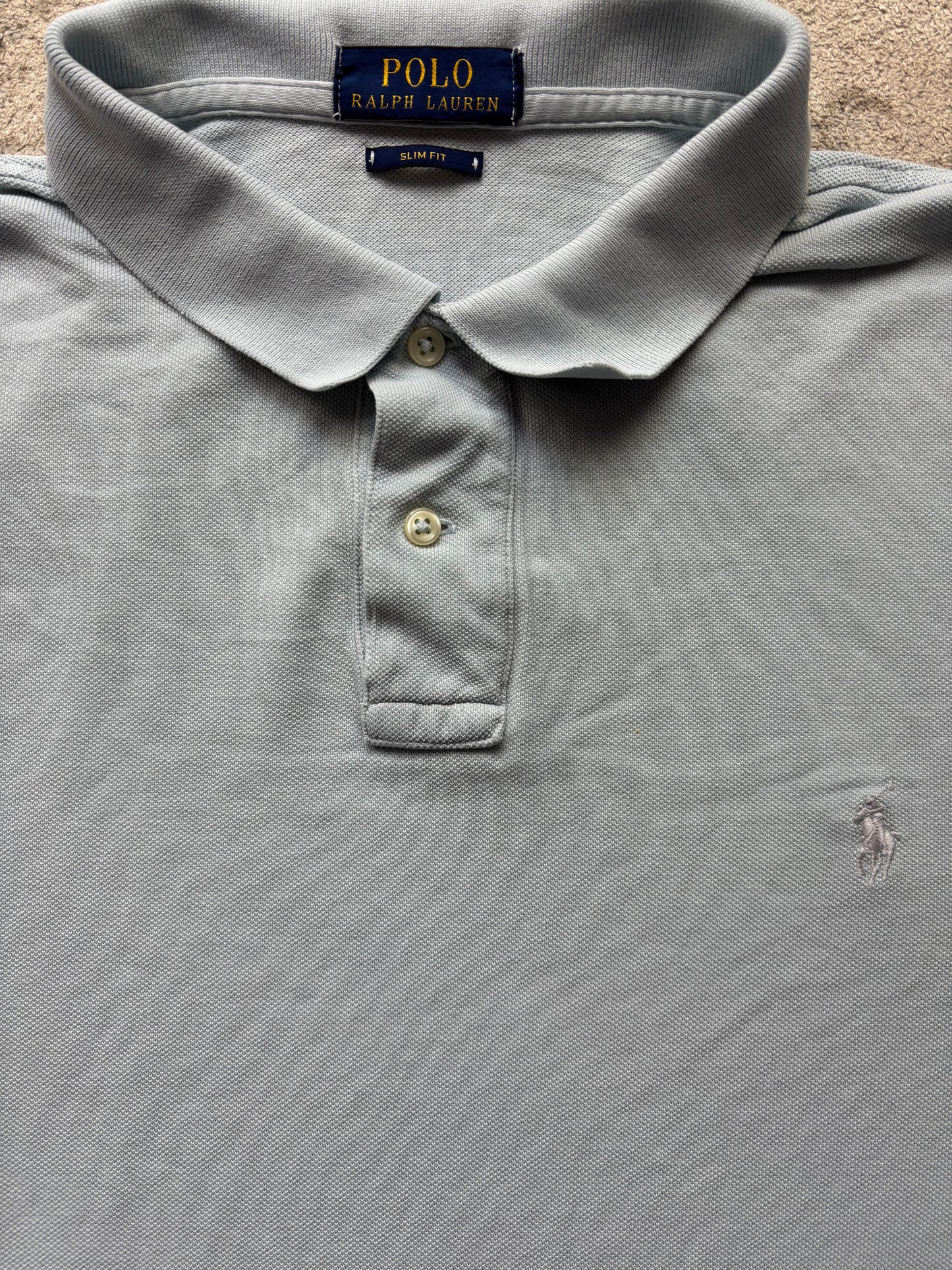 RALPH LAUREN POLO SHIRT BABYBLUE (XL)