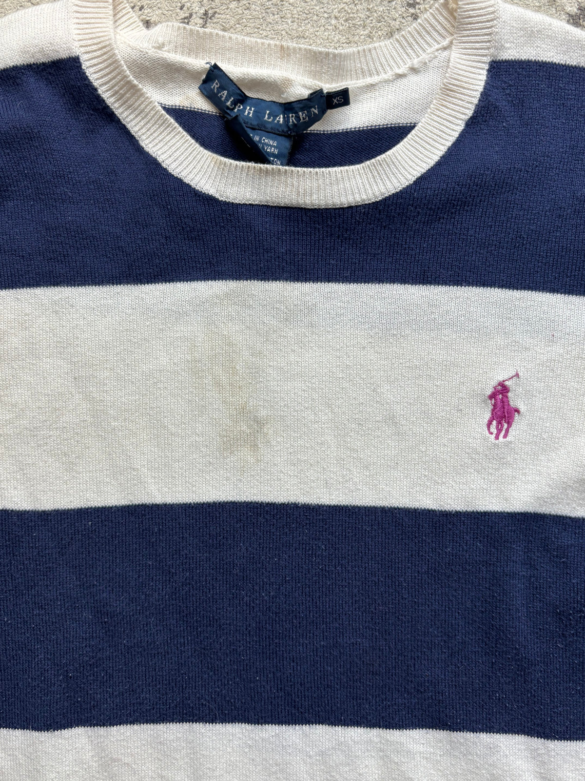 RALPH LAUREN STRIPED KNIT (XS)