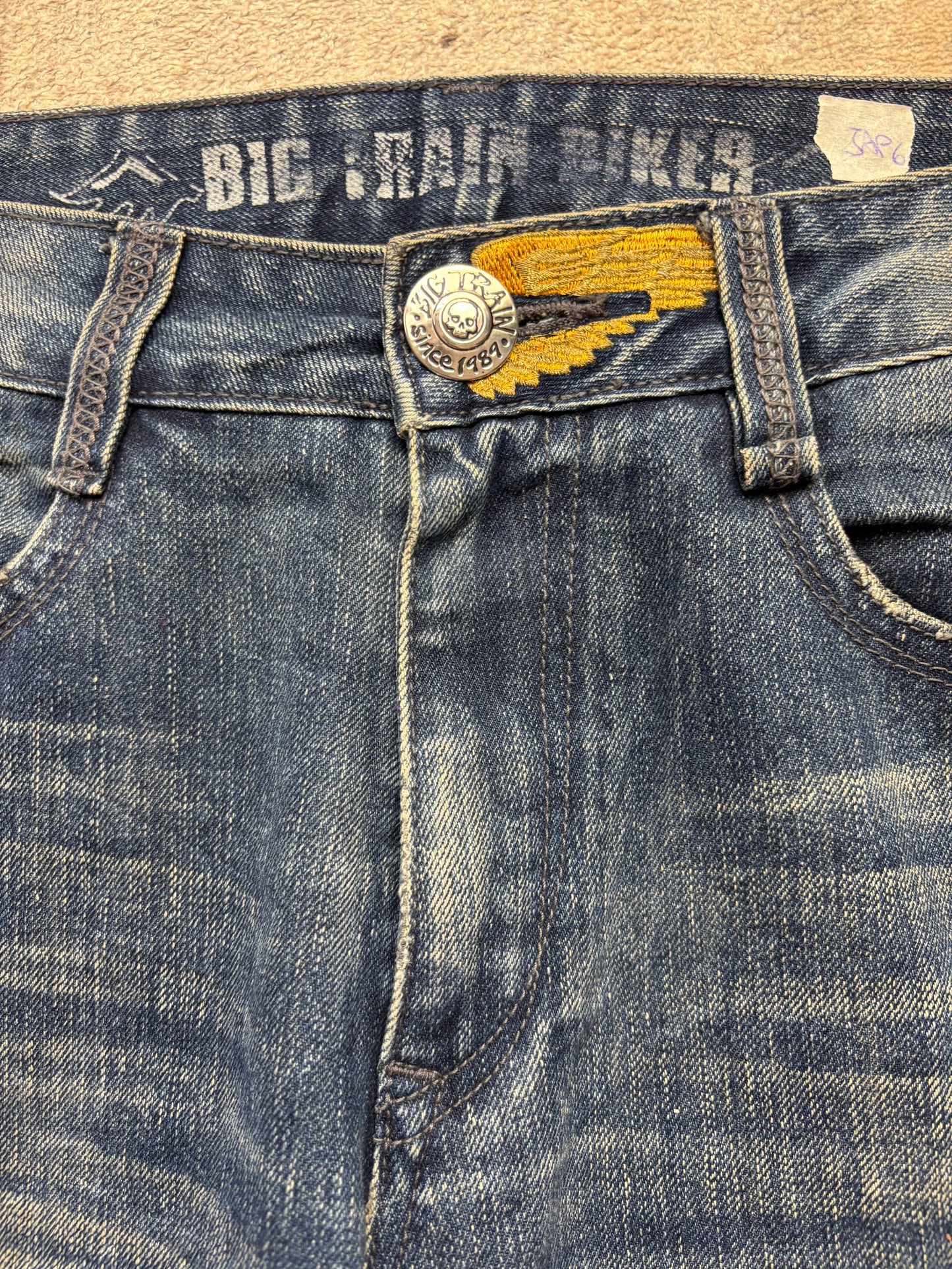 JAPANESE EMBROIDERED DENIM W32 L32 #JAP6