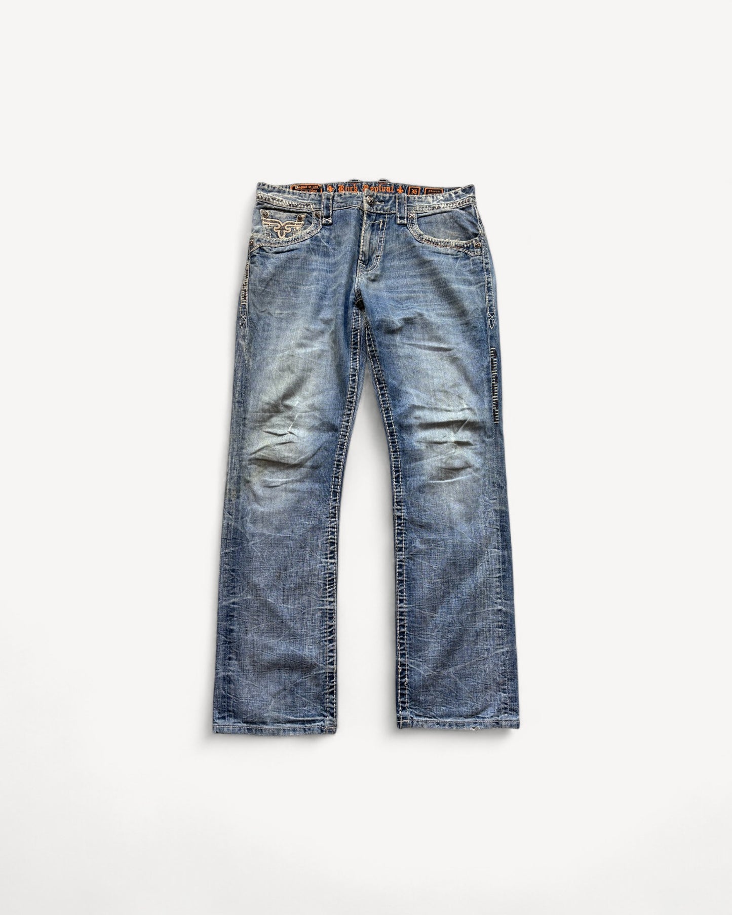ROCK REVIVAL JEANS W36 L32 #RR14
