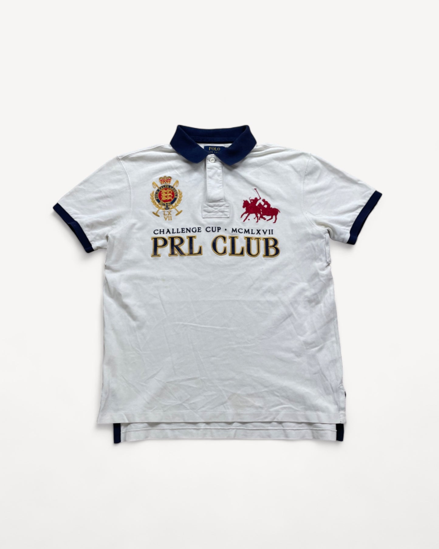 RALPH LAUREN POLO SHIRT WHITE (L)