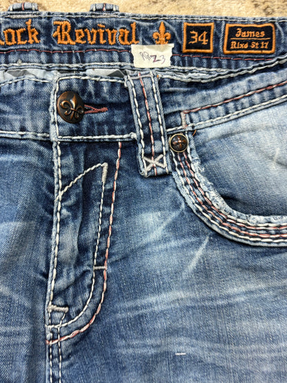 ROCK REVIVAL JEANS W34 L32 #RR23