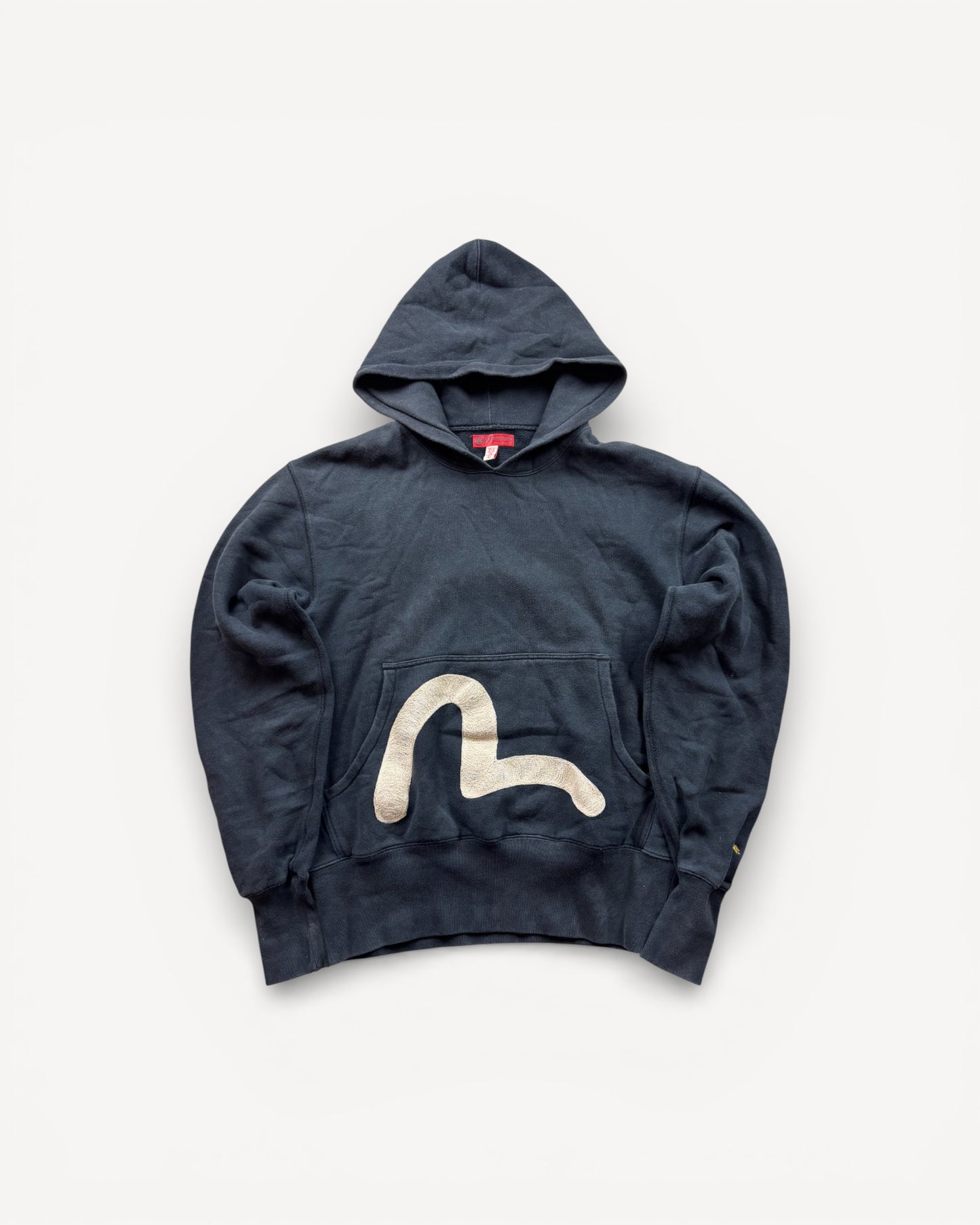 EVISU BLACK HOODIE (L)