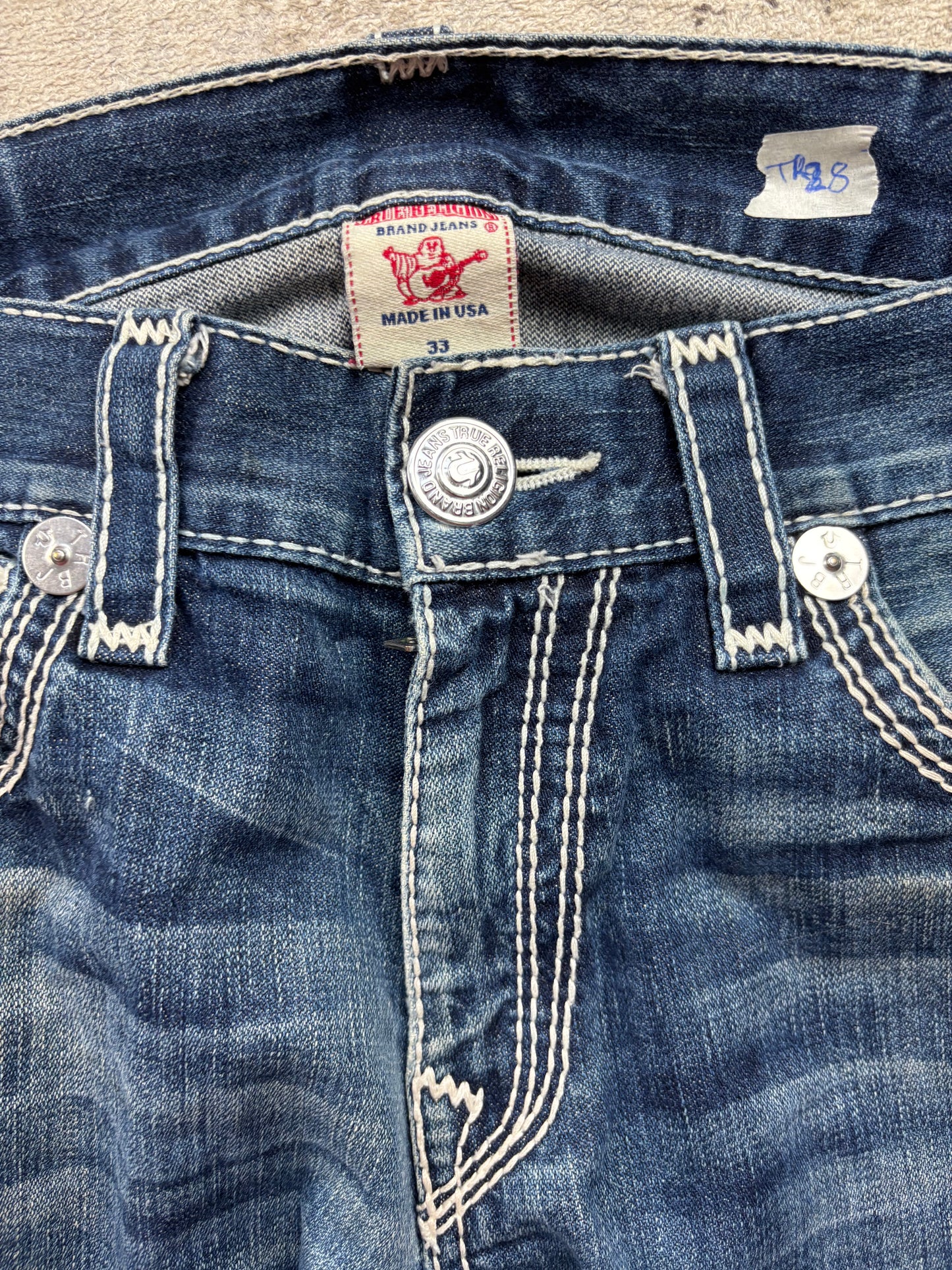 TRUE RELIGION JEANS W33 L32 #TR28