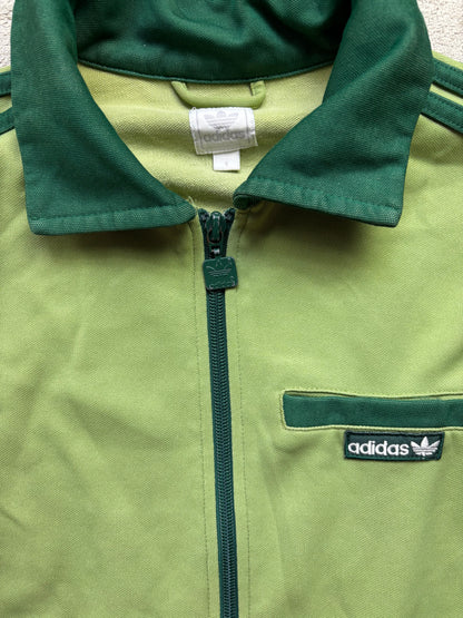 ADIDAS GREEN ZIP UP VEST (S)