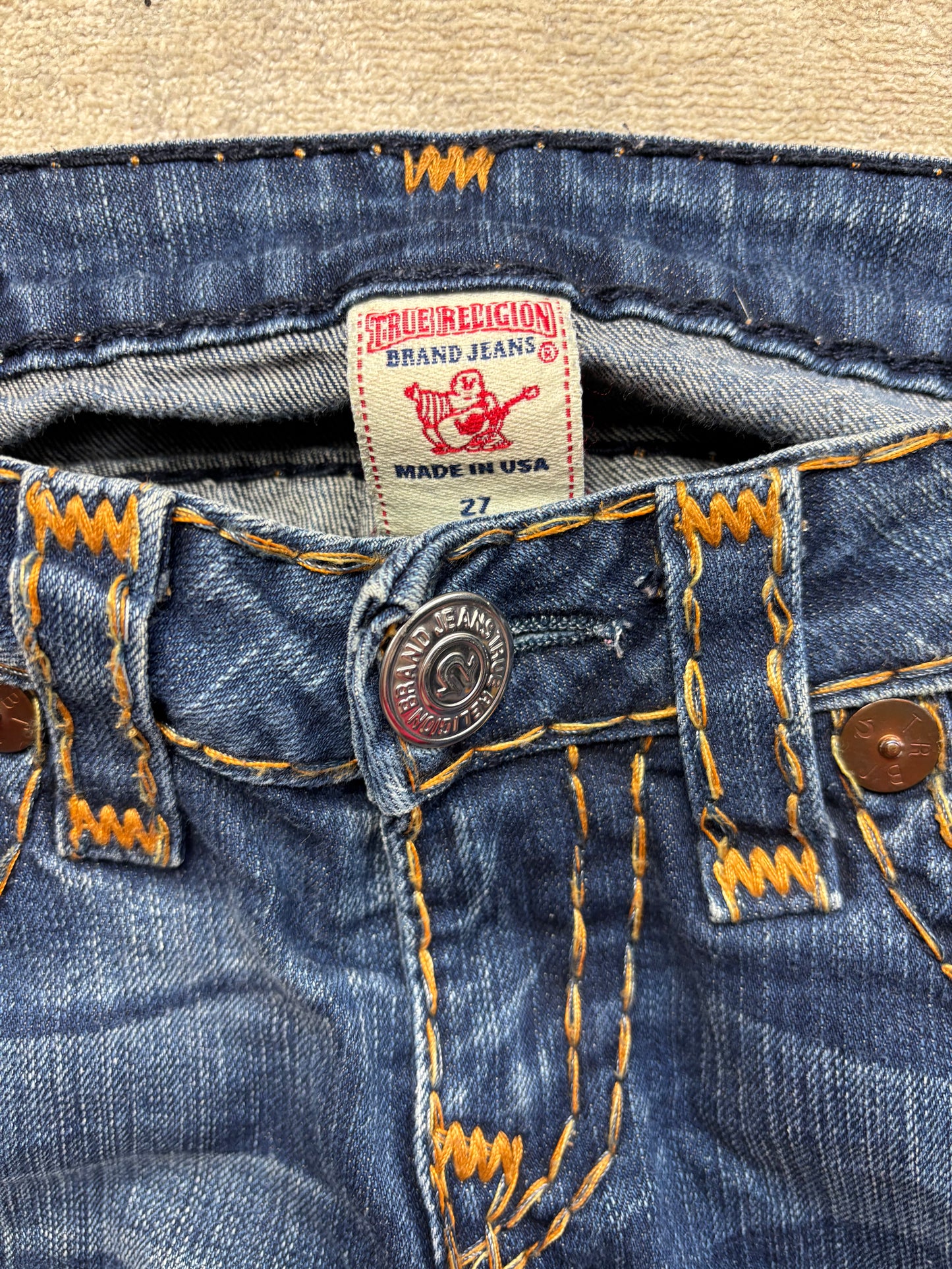 TRUE RELIGION JEANS W27 L32 #TR25