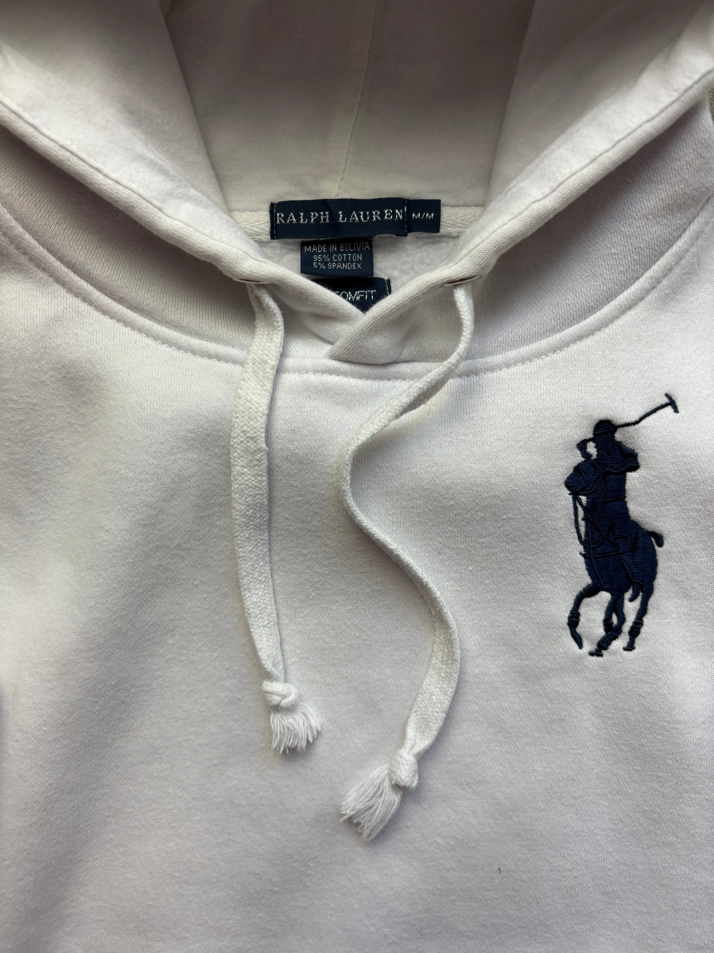 RALPH LAUREN WHITE HOODIE (S)