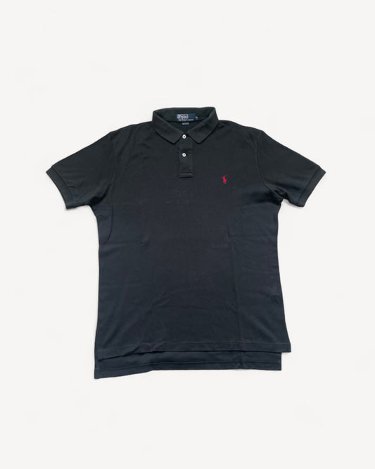 RALPH LAUREN BLACK POLO SHIRT (L)