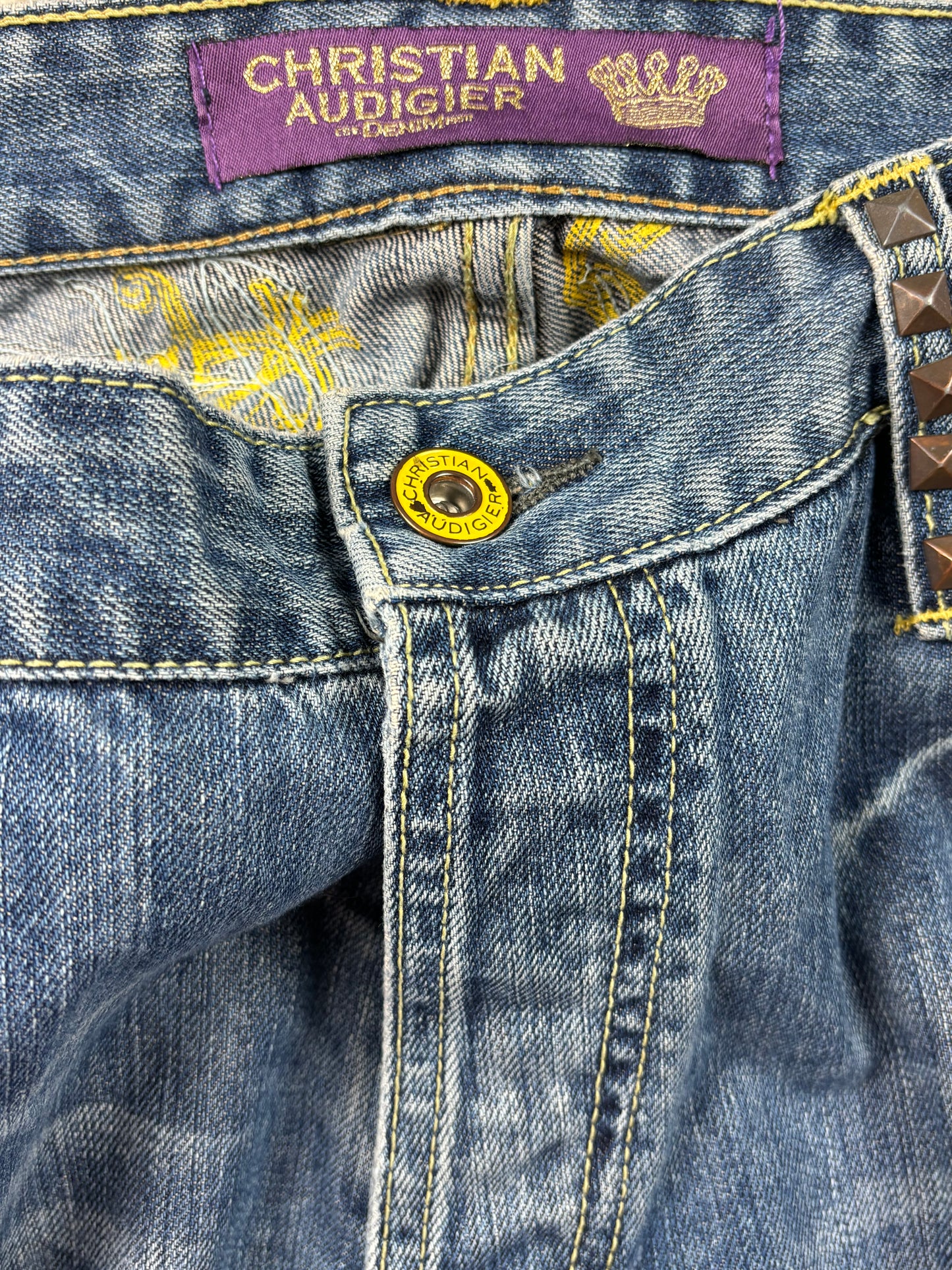 ED HARDY/CHRISTAN AUDIGIER JEANS W38 L32 #ED3