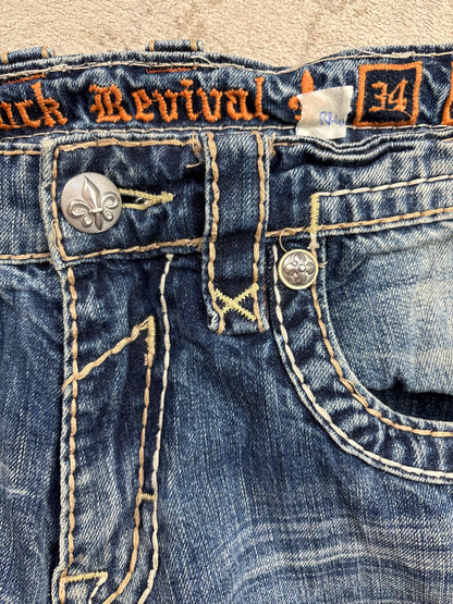 ROCK REVIVAL JEANS W34 L32 #RR41