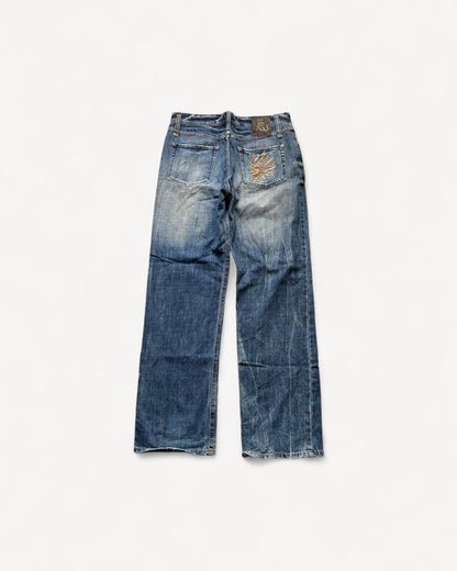 JAPANESE EMBROIDERED DENIM W34 L34 #JAP15