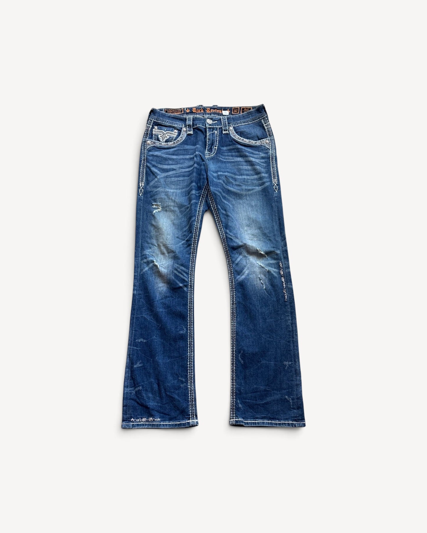ROCK REVIVAL JEANS W32 L34 #RR22