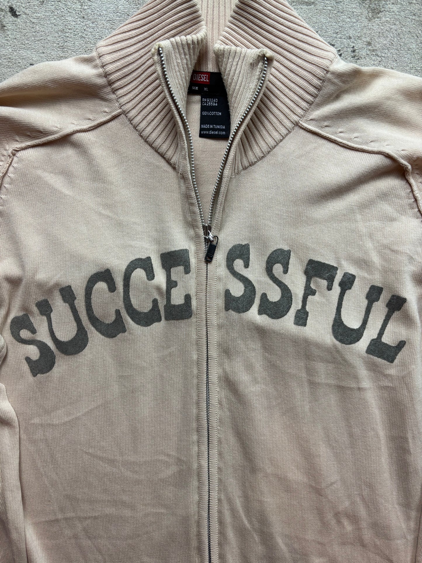 DIESEL ZIP UP KNIT (L)