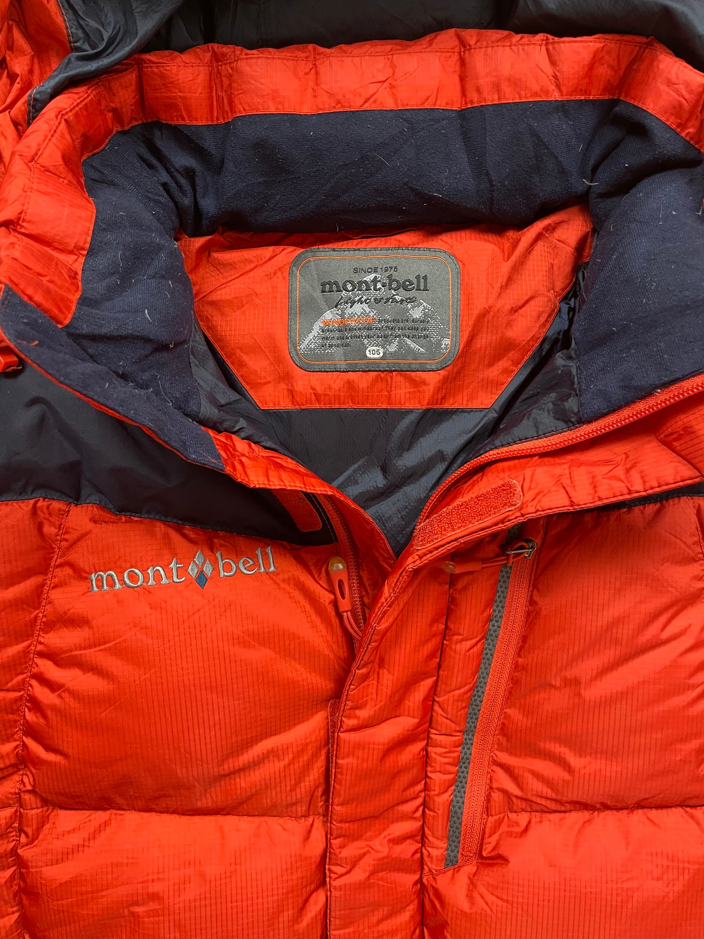 MONTBELL PUFFER RED/ORANGE (M)