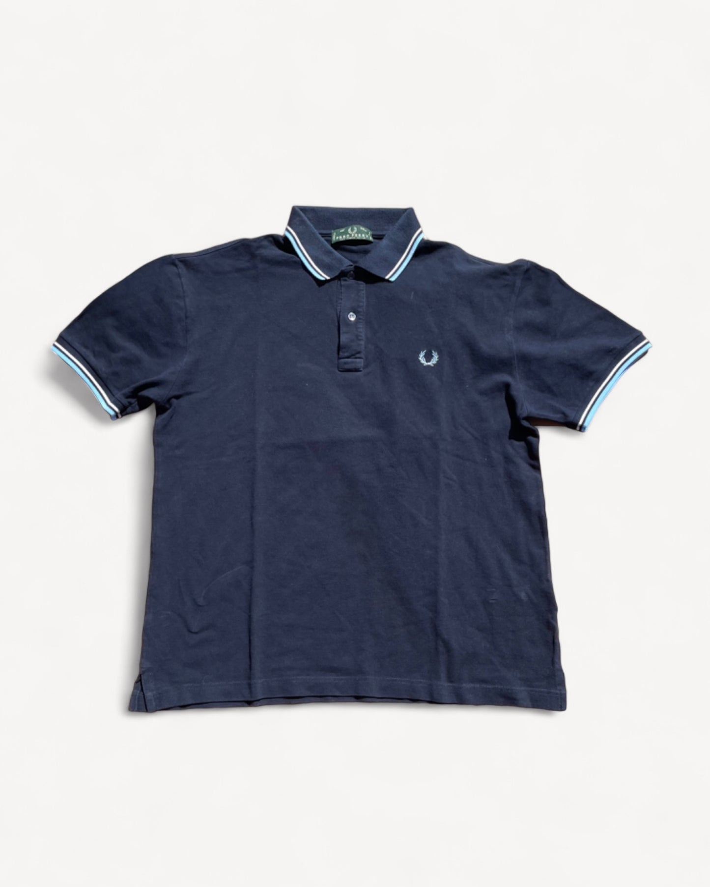 FRED PERRY POLO SHIRT NAVY (L)