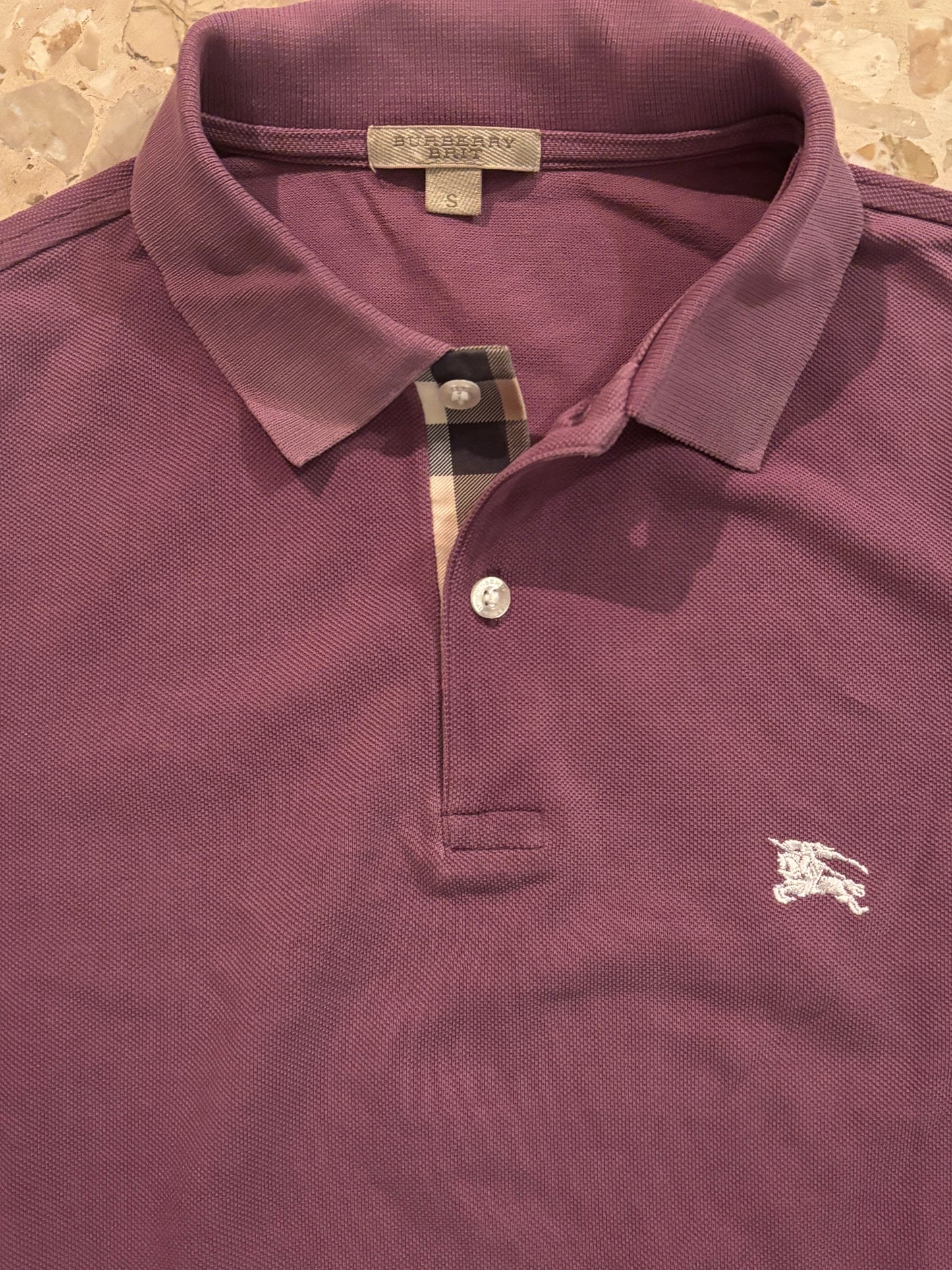 BURBERRY PURPLE POLO SHIRT (S)