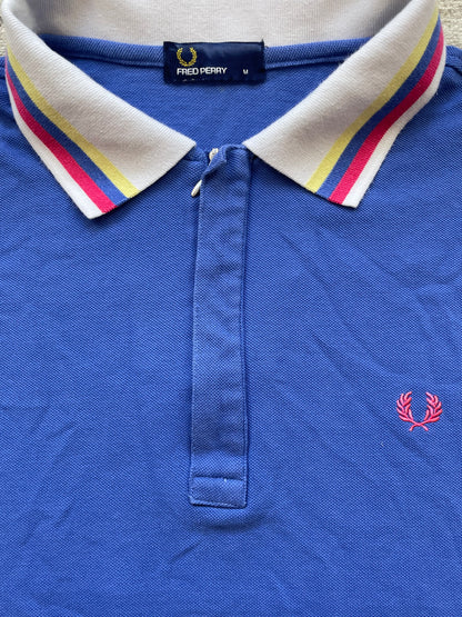 FRED PERRY POLO SHIRT BLUE (M)