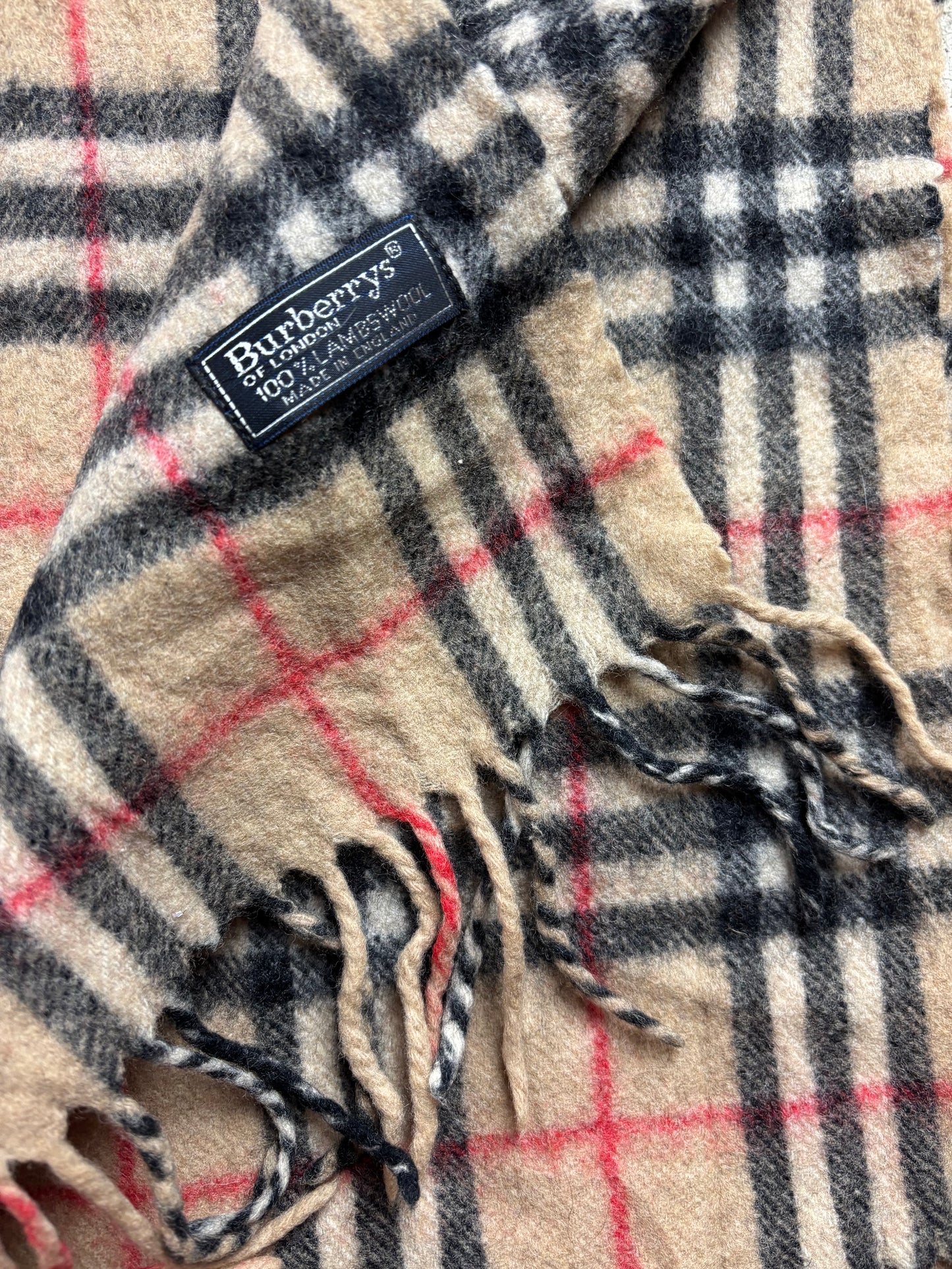 BURBERRY NOVACHECK SCARF BEIGE