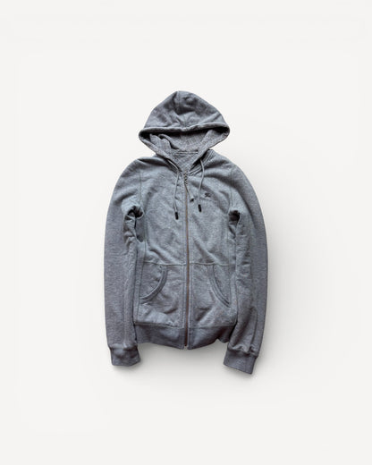 BURBERRY GREY REVERSIBLE ZIP UP HOODIE (S)