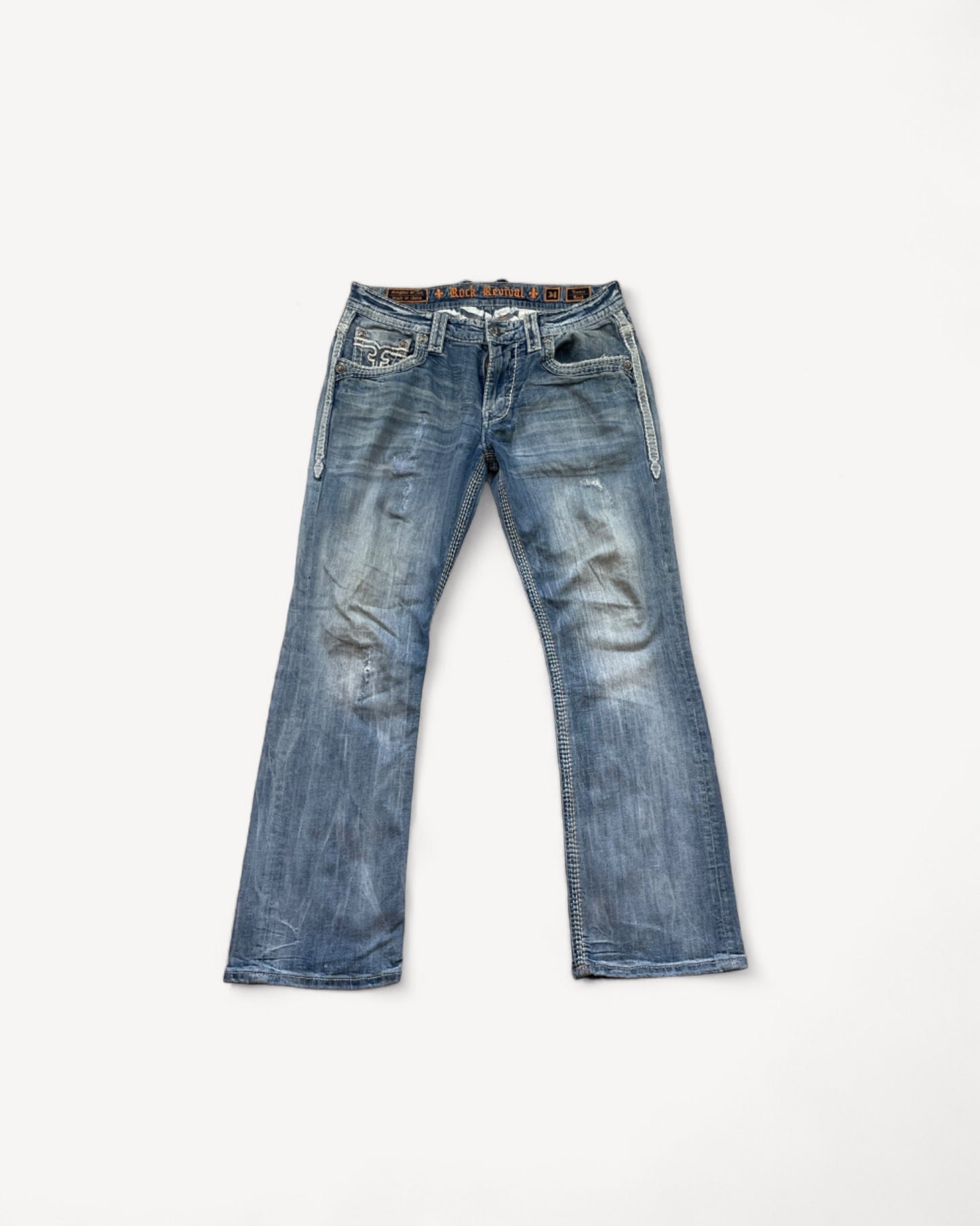 ROCK REVIVAL JEANS W34 L32 #RR13