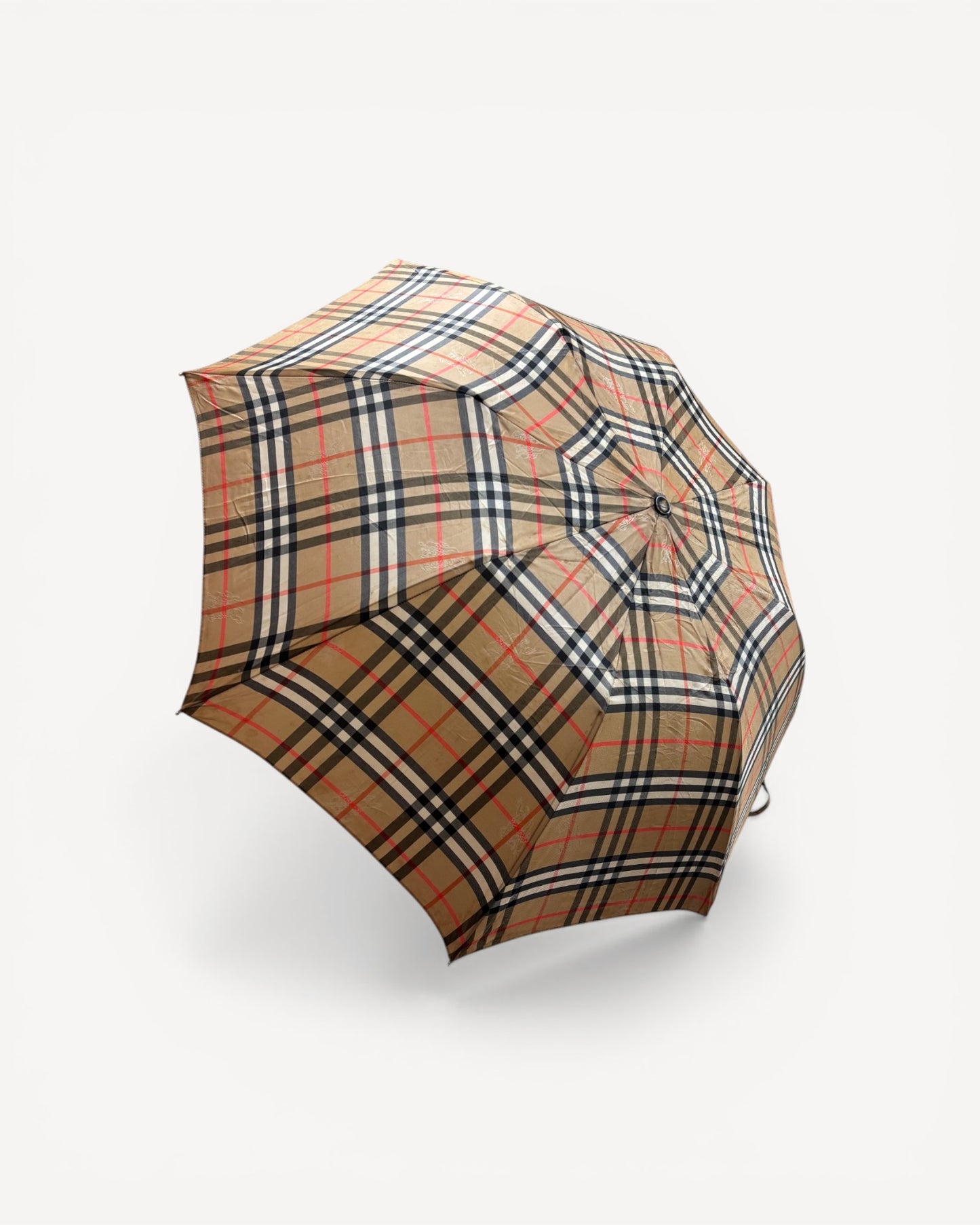 BURBERRY BEIGE MONOGRAM UMBRELLA