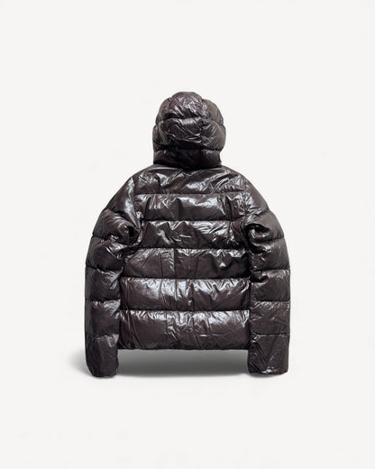 DUVETICA BROWN PUFFER JACKET (S)