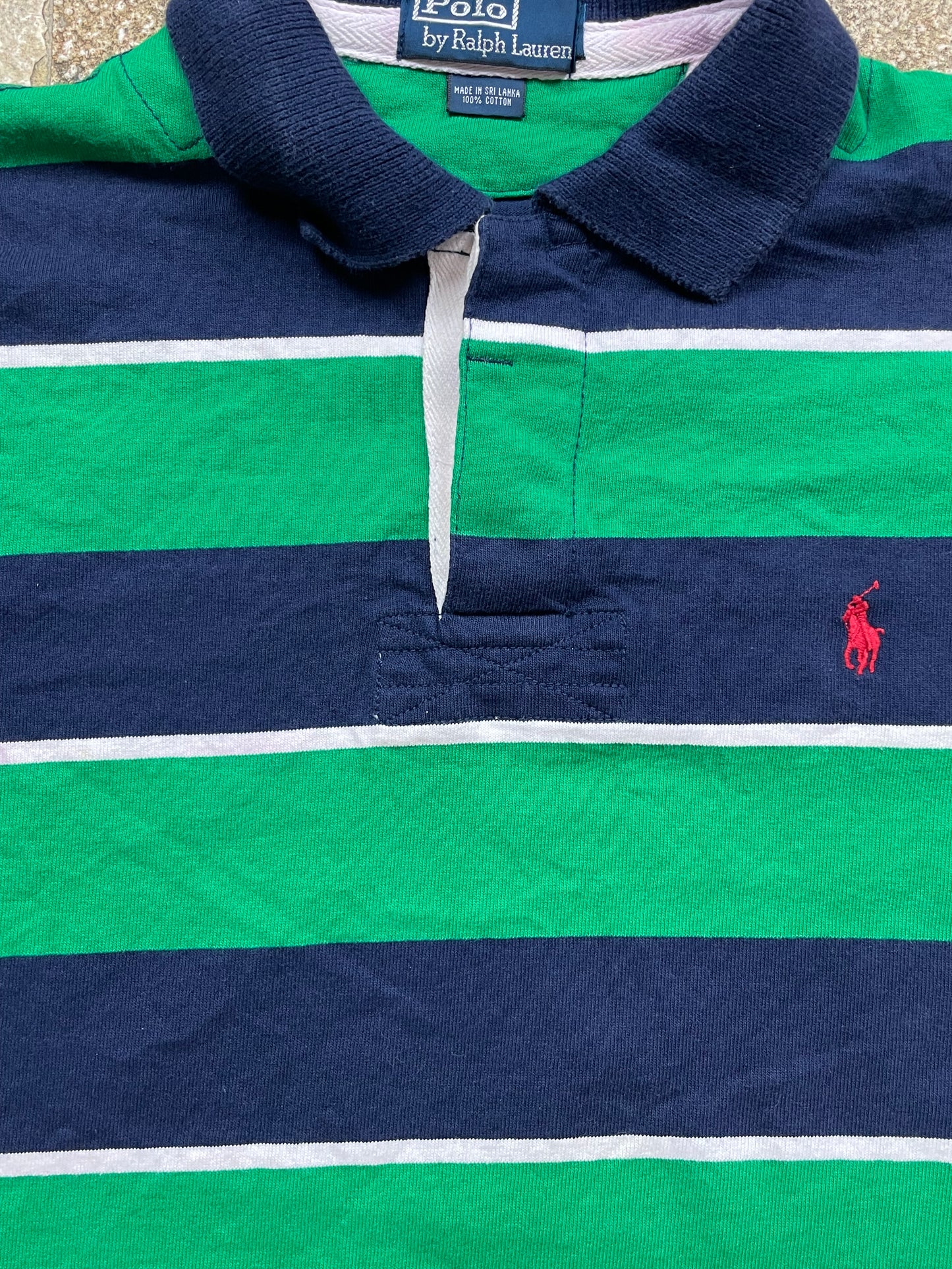 RALPH LAUREN POLO SHIRT GREEN (XL/L)