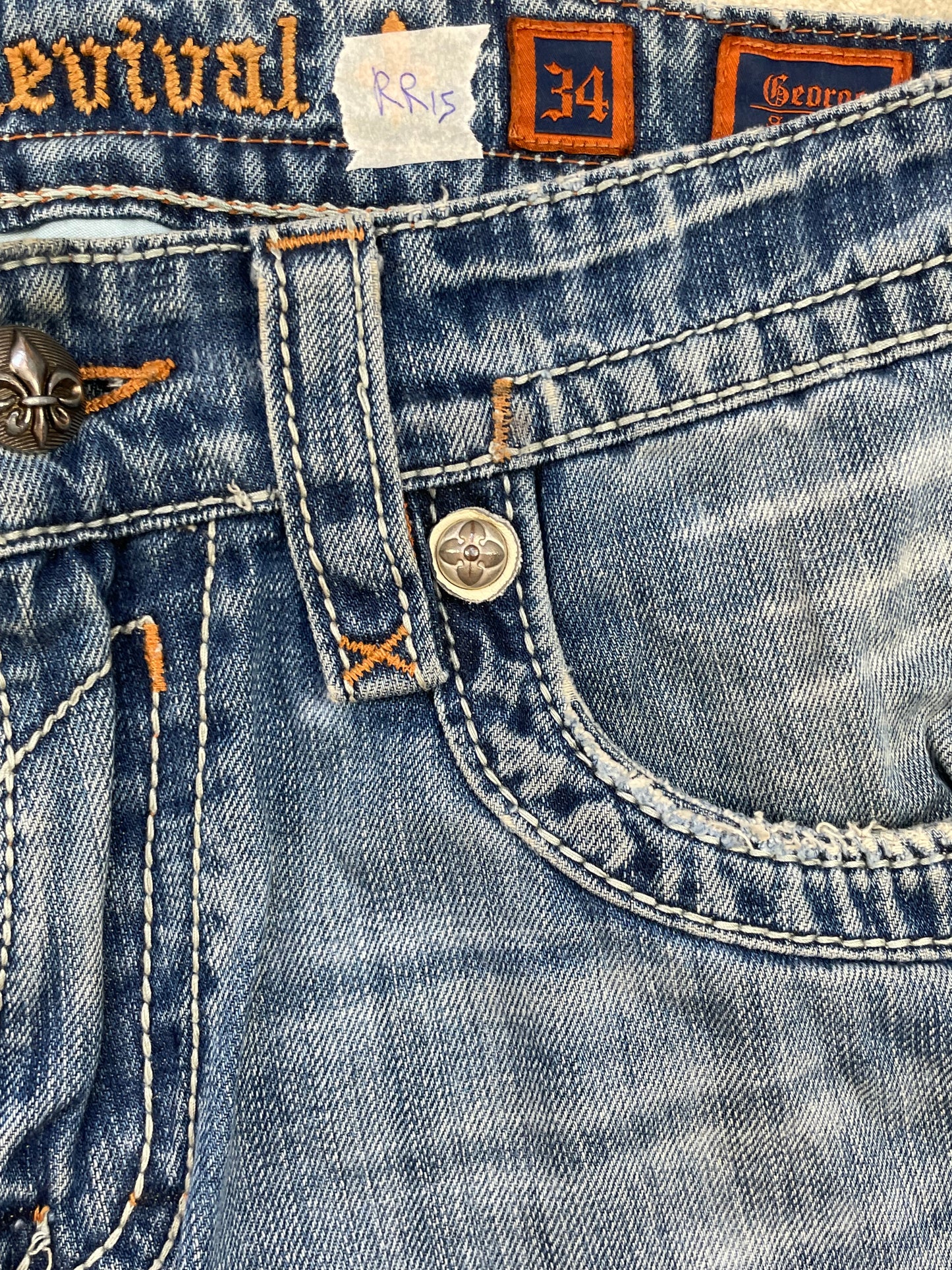 ROCK REVIVAL JEANS W34 L32 #RR15