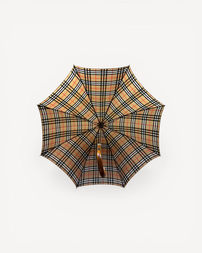 BURBERRY BEIGE MONOGRAM UMBRELLA