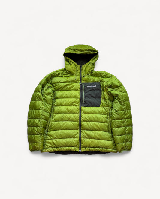 MONTBELL GREEN REVERSIBLE PUFFER JACKET (XL)
