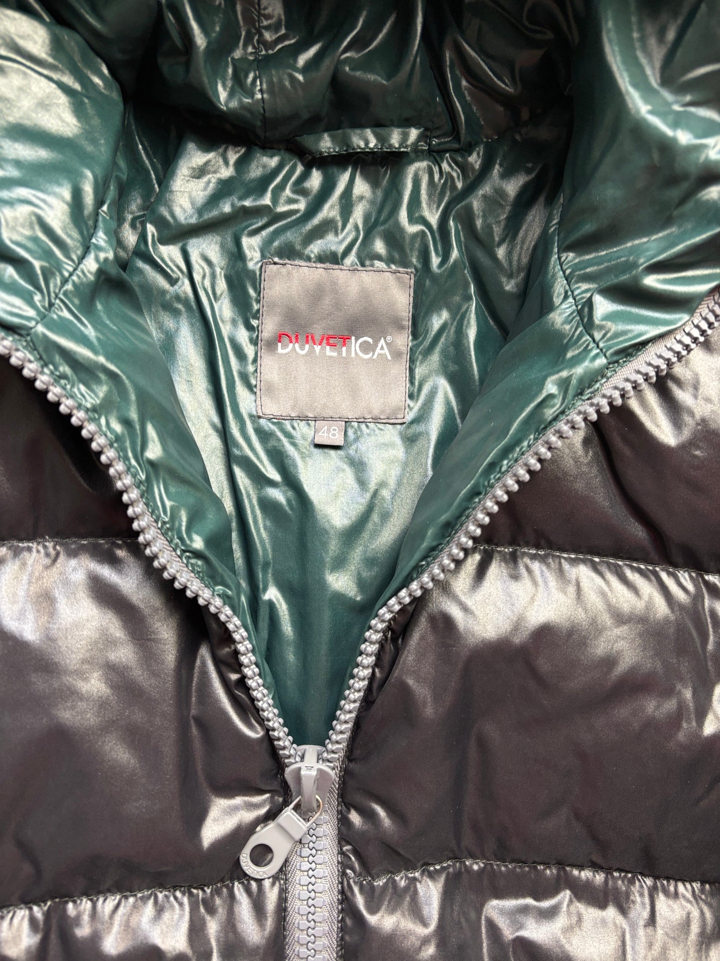 DUVETICA BLACK PUFFER JACKET (M)