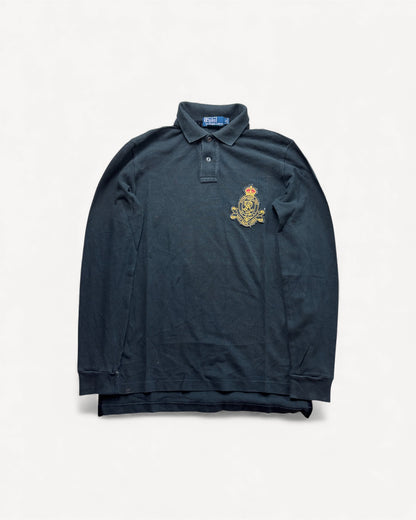 RALPH LAUREN LONGSL. POLO SHIRT BLACK (S)