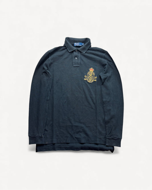 RALPH LAUREN LONGSL. POLO SHIRT BLACK (S)