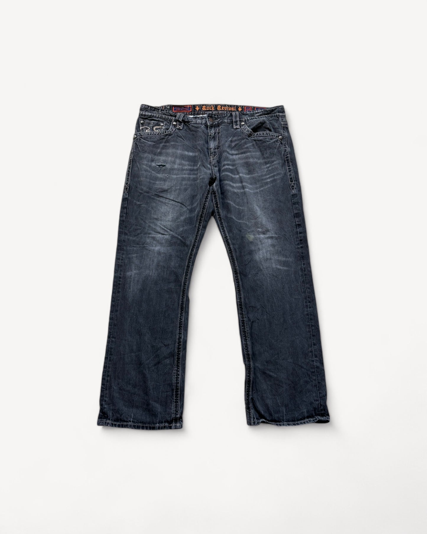 ROCK REVIVAL JEANS W40 L34 #RR25