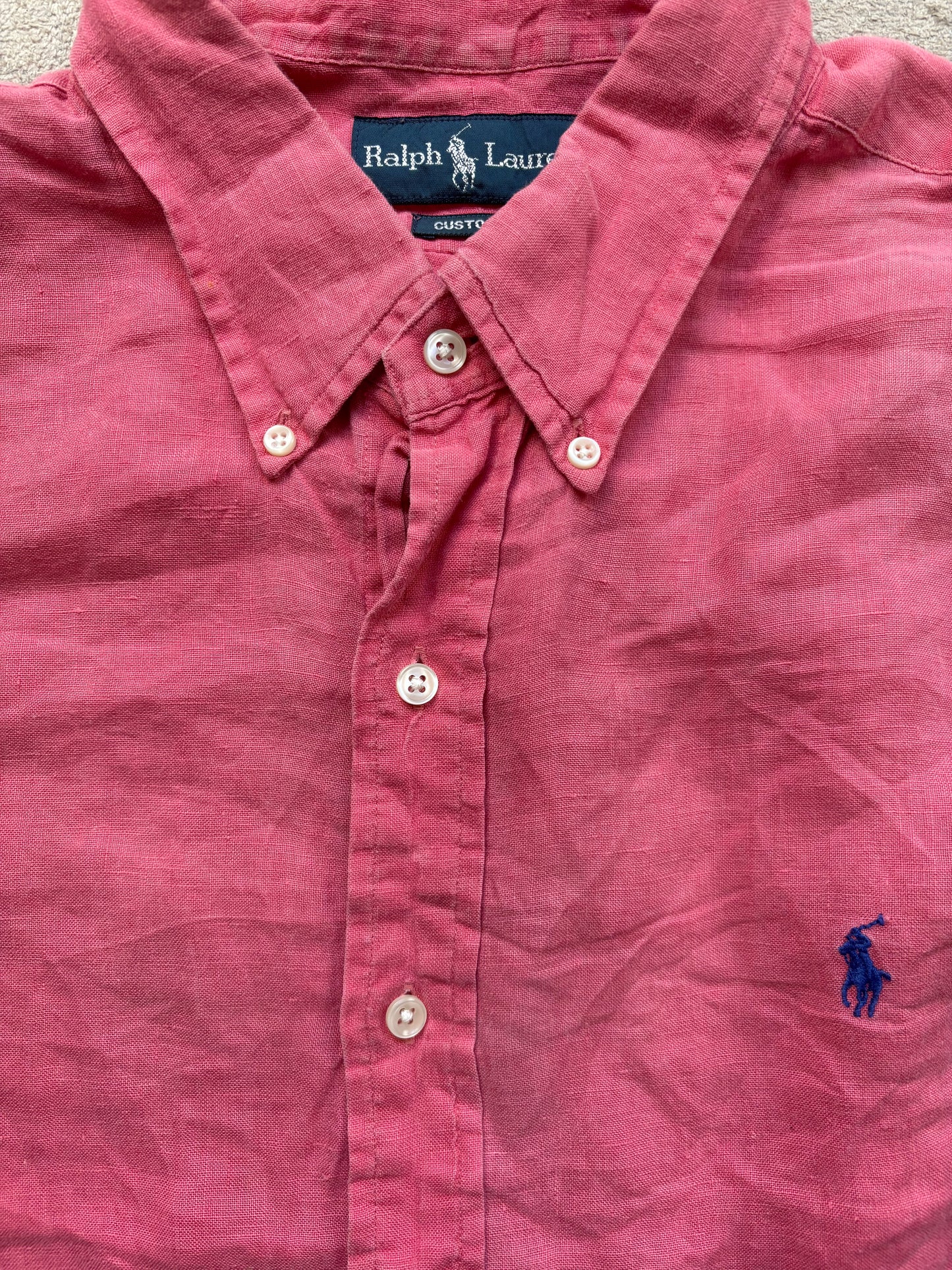 RALPH LAUREN PINK SHIRT (L)