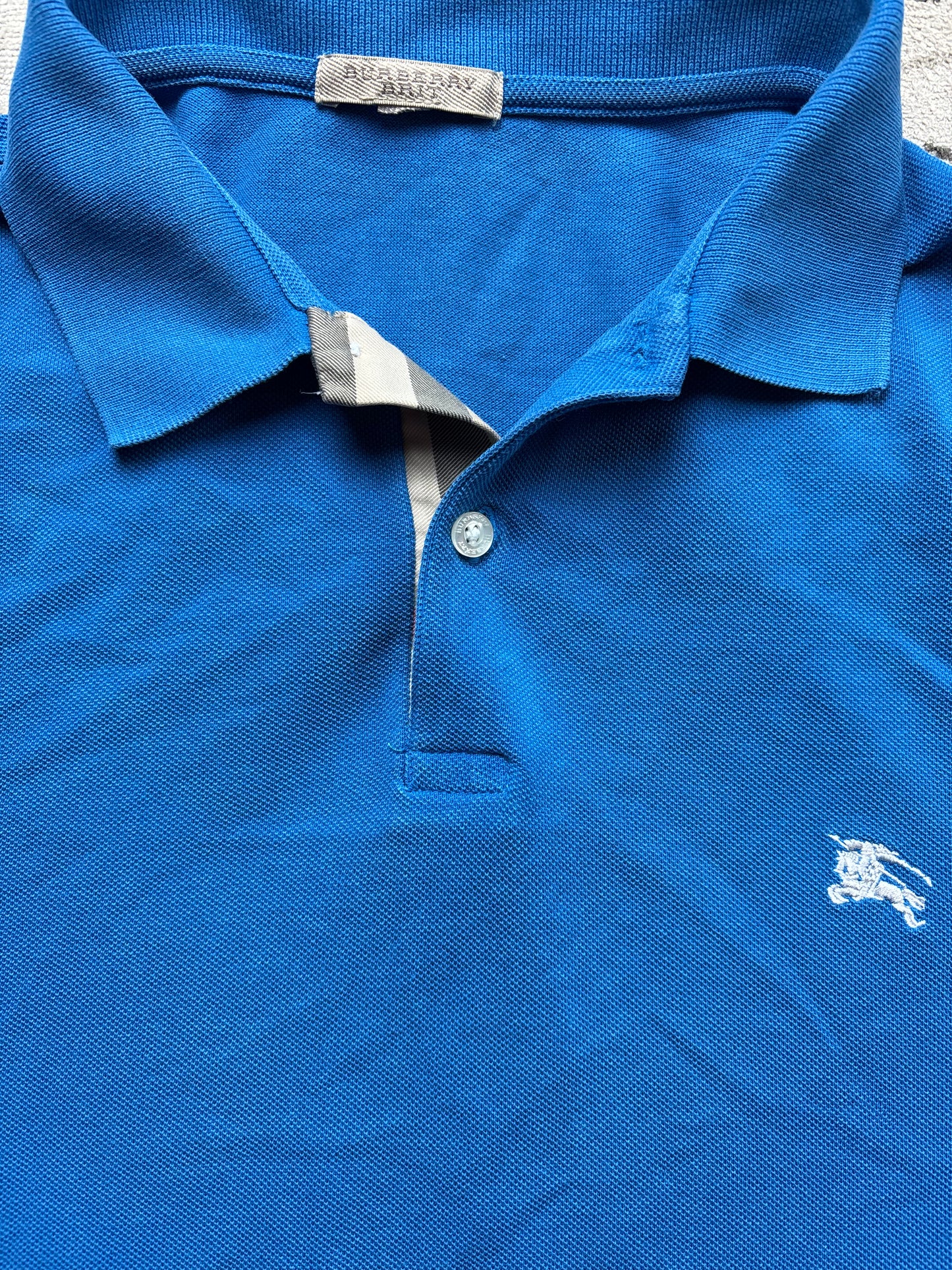 BURBERRY BLUE POLO SHIRT (L)