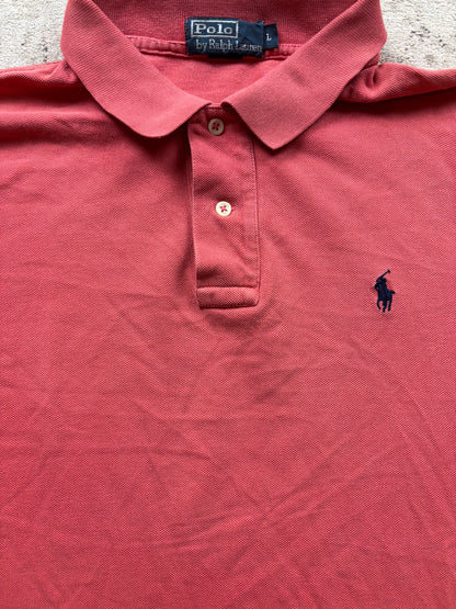 RALPH LAUREN POLO SHIRT PINK (L)