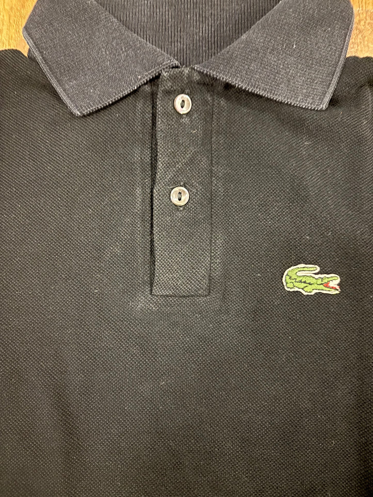 LACOSTE POLO SHIRT BLACK (XS)