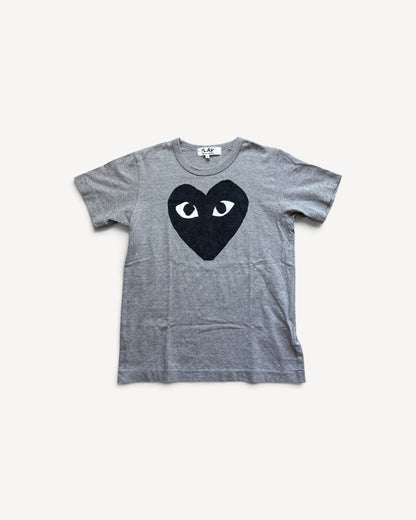 CDG PLAY GREY T-SHIRT (S)