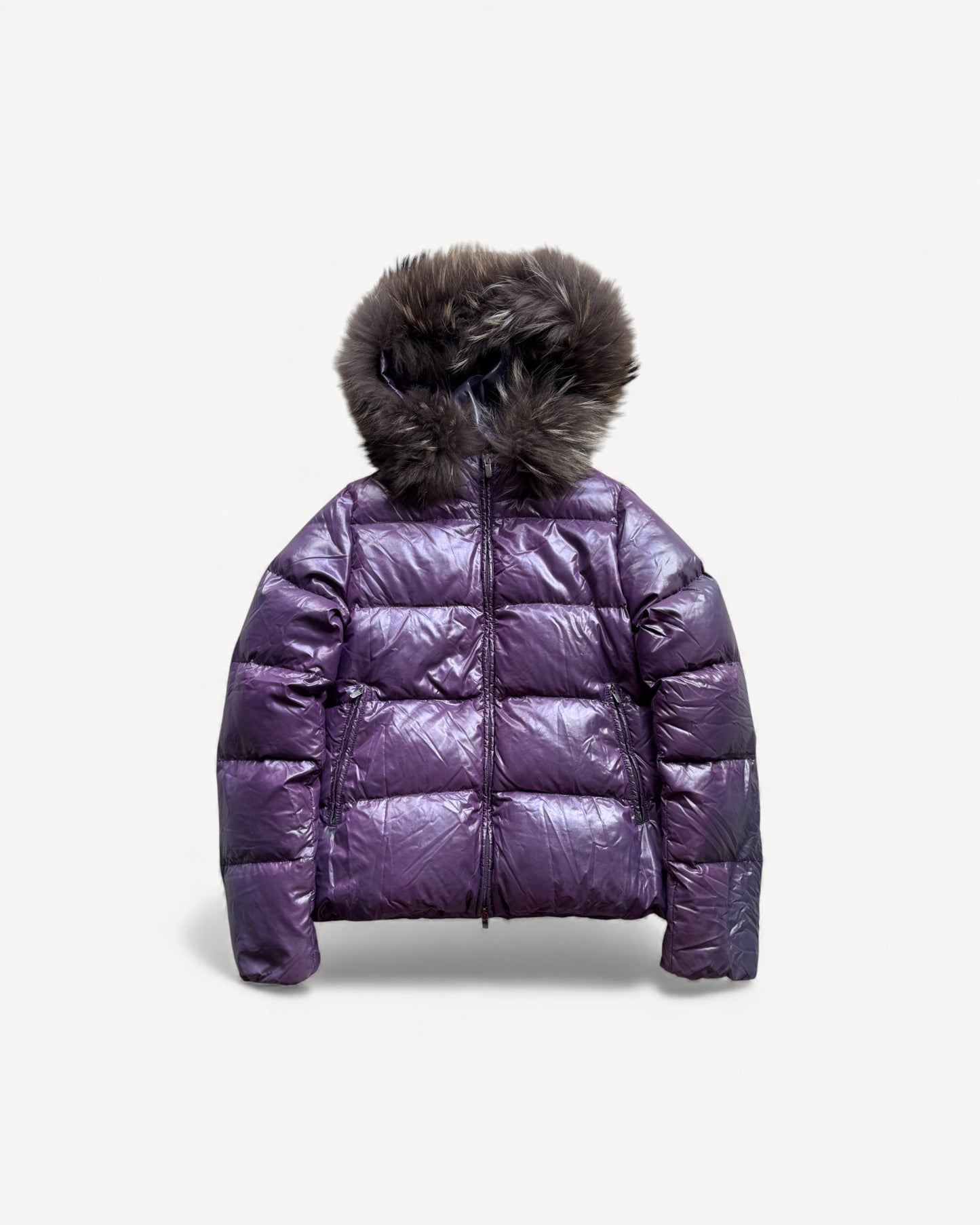 DUVETICA PURPLE WOMEN PUFFER JACKET (M)