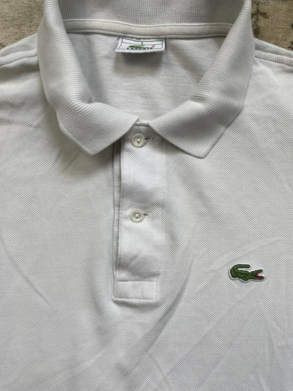 LACOSTE POLO SHIRT WHITE (L)